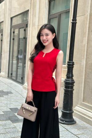 ÁO CỔ V ĐAN DÂY
