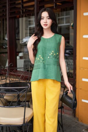ÁO KIỂU LINEN SÁT NÁCH