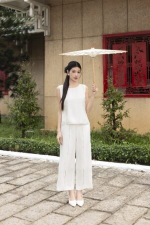 QUẦN ỐNG RỘNG PHỐI REN