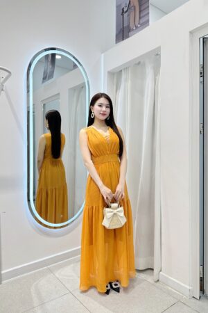 ĐẦM CỔ V ĐAN CHÉO