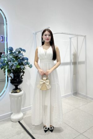 ĐẦM CỔ V ĐAN CHÉO