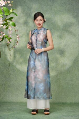 ÁO DÀI CỔ TÀU KÈM QUẦN