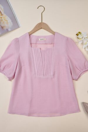 ÁO CỔ TIM XẾP LI TAY CON