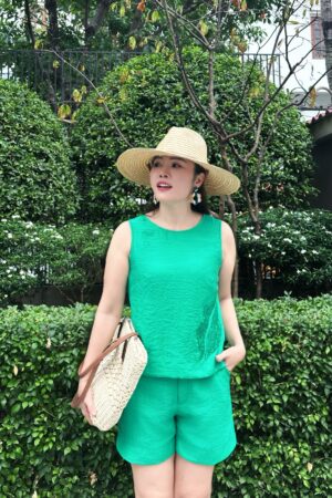 SET ÁO+QUẦN SHORT TƠ HÌNH ĐÔI MÔI