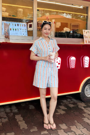 SET LINEN SƠ MI KẺ